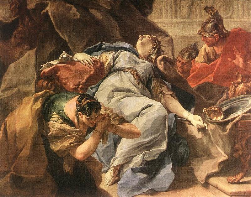 PITTONI, Giambattista Death of Sophonisba g oil painting picture